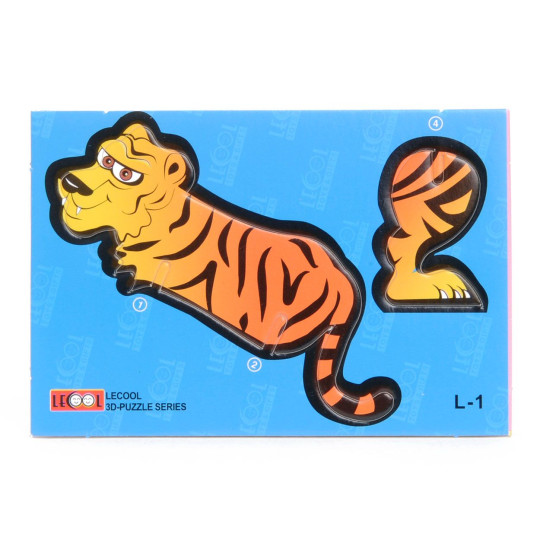 dieren puzzelkaart