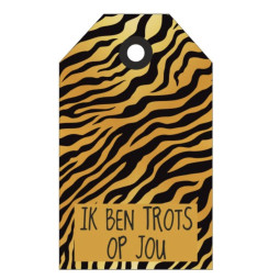 label tijger trots op jou