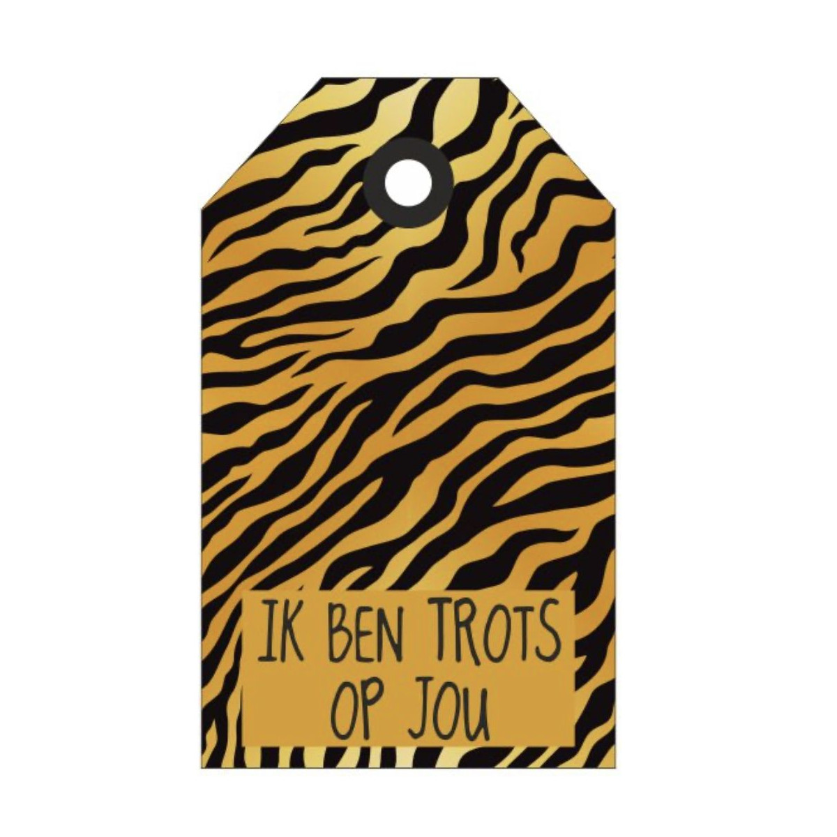 label tijger trots op jou