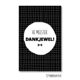 kadolabel he meester