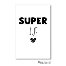 kadolabel super juf