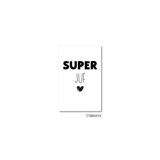 kadolabel super juf