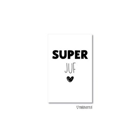 kadolabel super juf