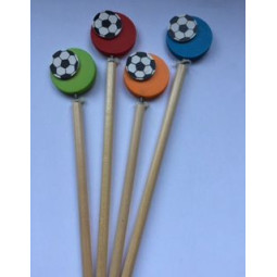 Houten voetbal potlood