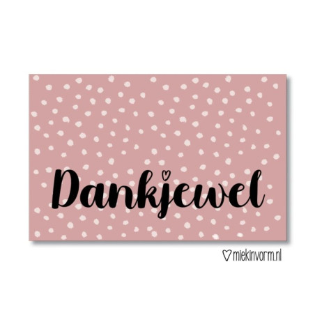 kadolabel dankjewel