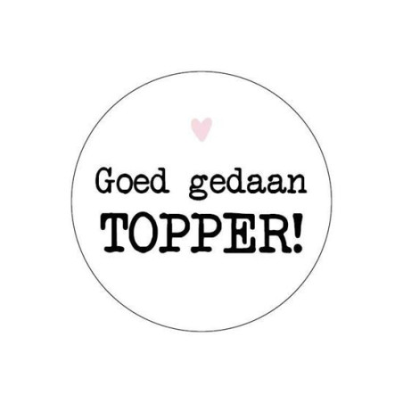 sticker goed gedaan topper
