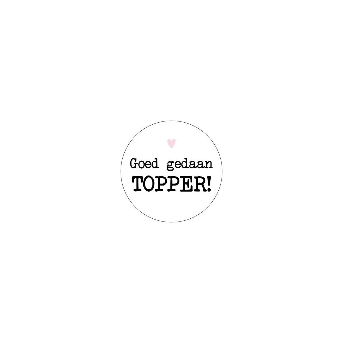 sticker goed gedaan topper