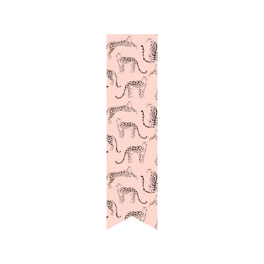 labelsticker leopard roze