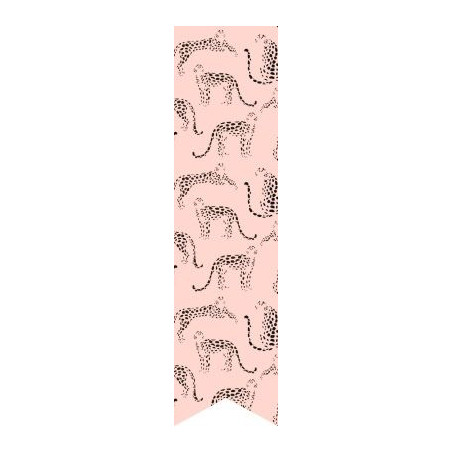 labelsticker leopard roze