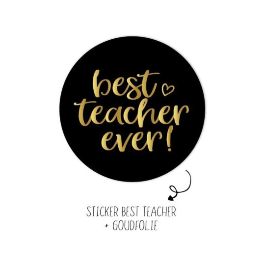 sticker best teacher ever
