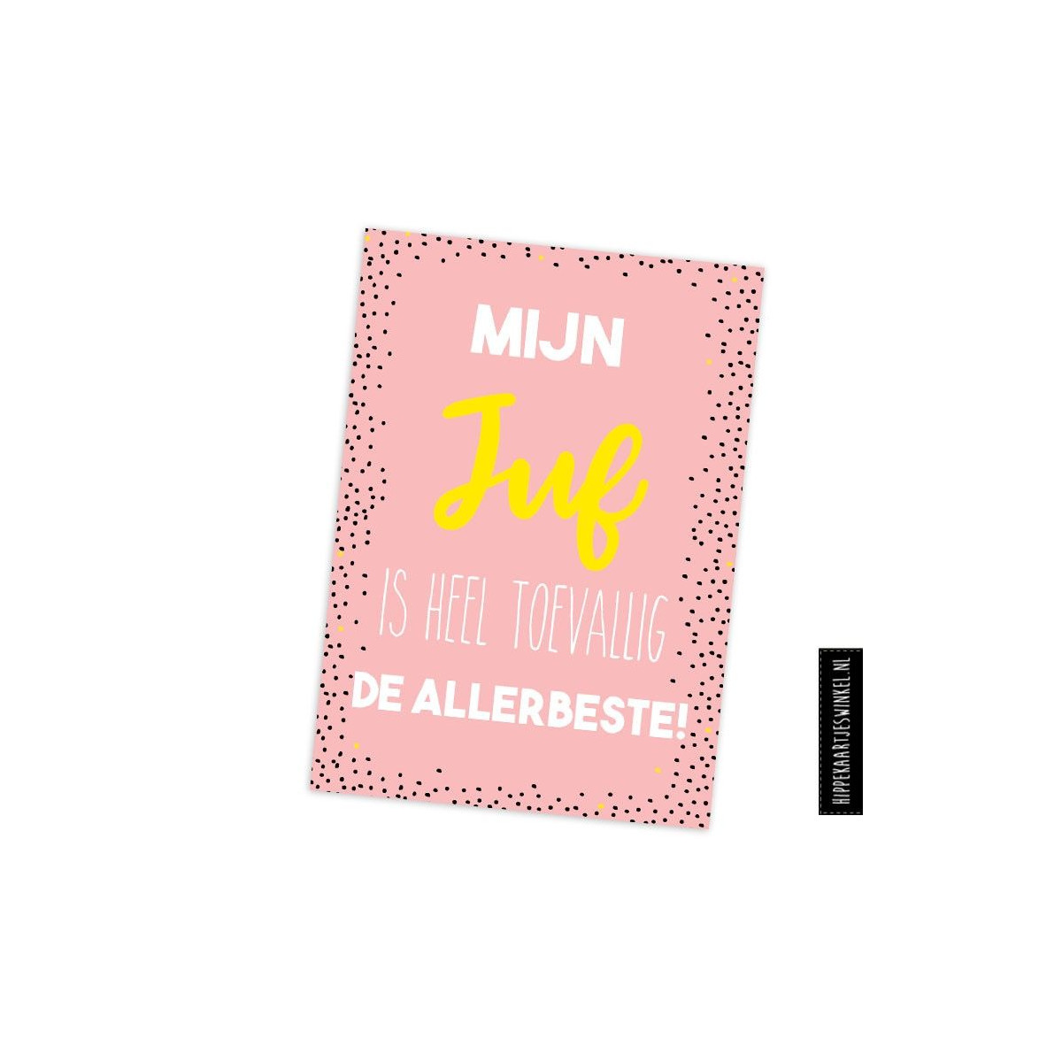 kaart mijn juf is heel toevallig de allerbeste