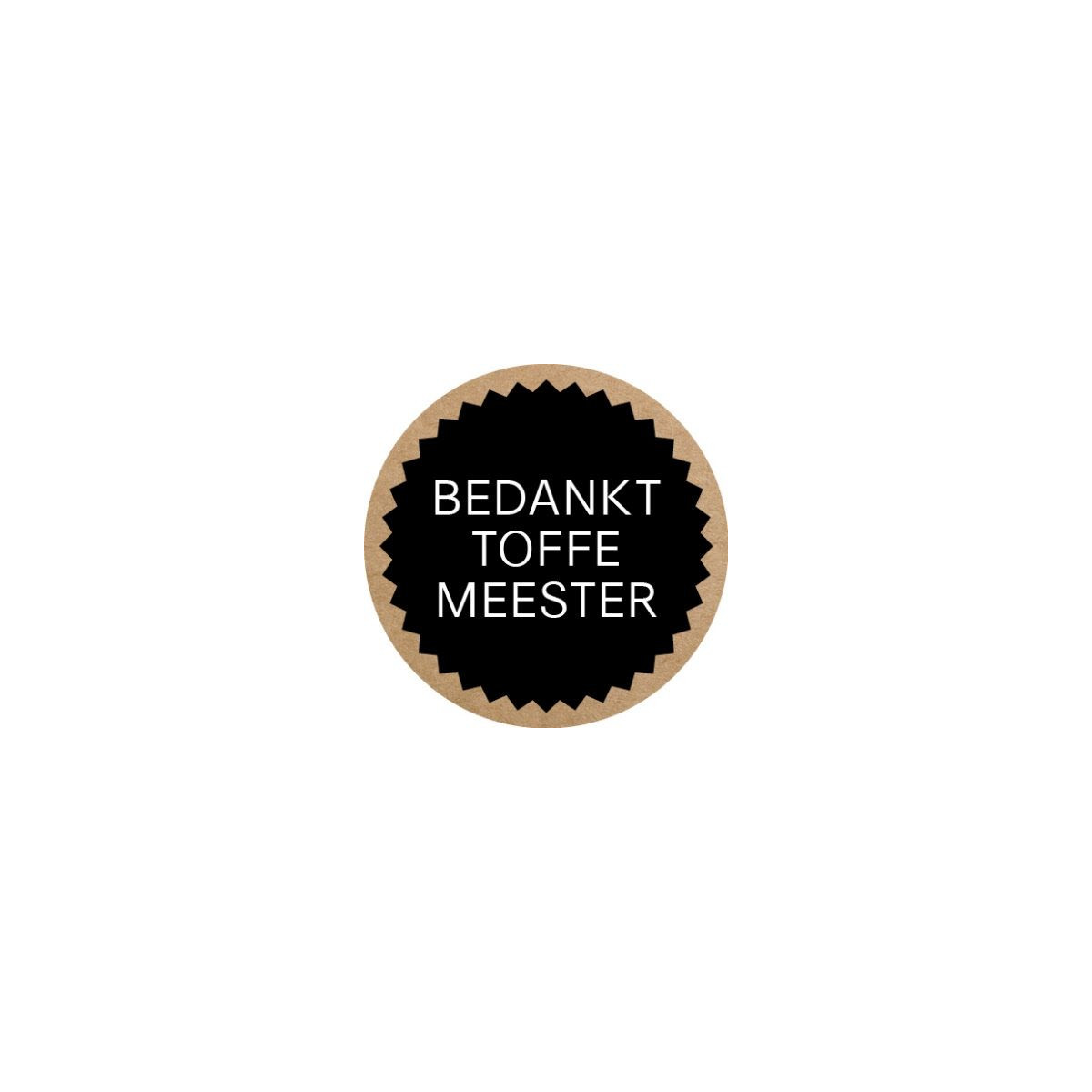 sticker bedankt toffe meester