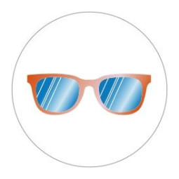 stickers zonnebril goudfolie