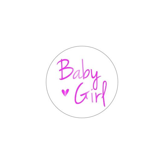 sticker baby girl goudfolie