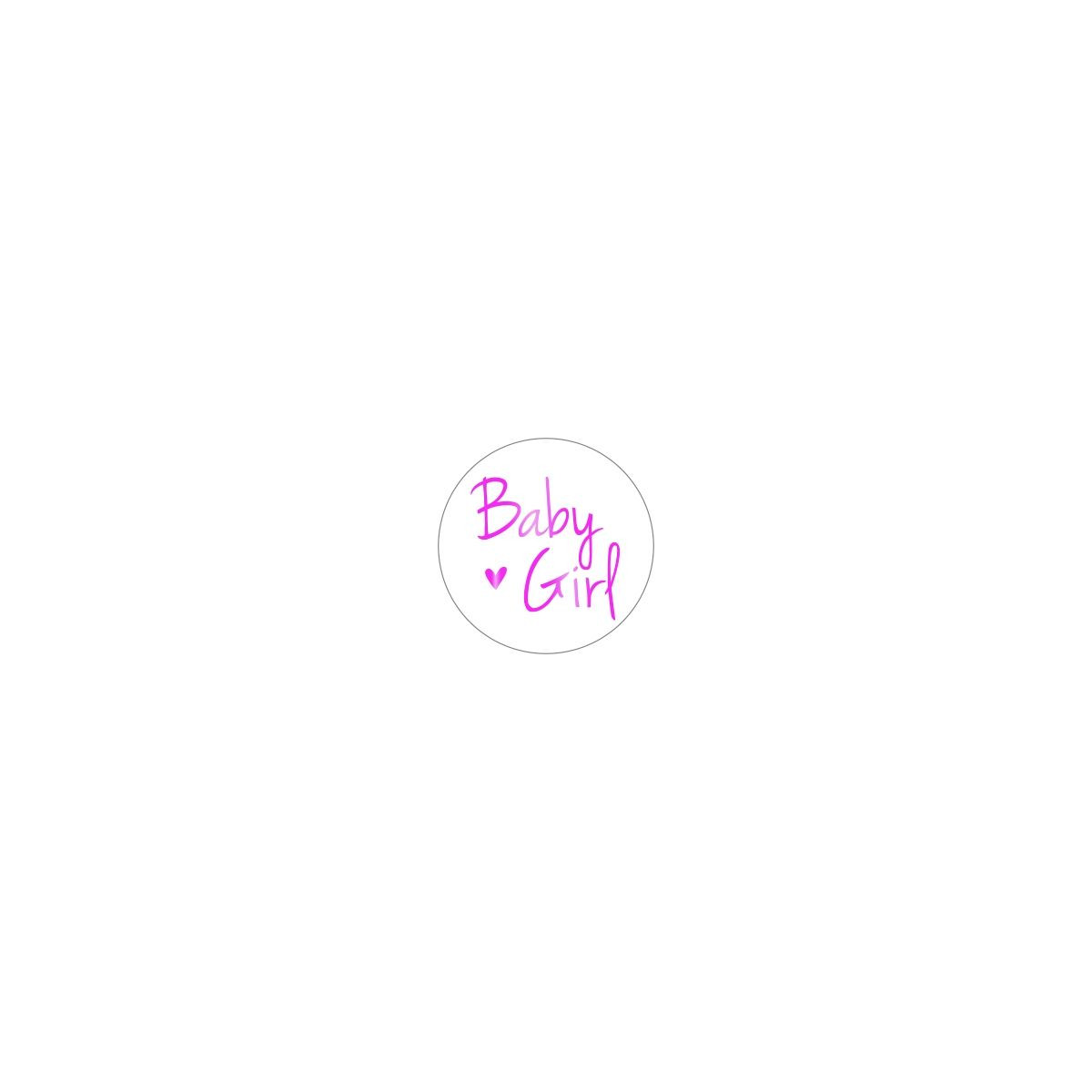 sticker baby girl goudfolie