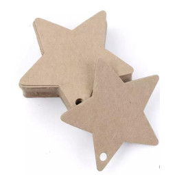 Kraft label ster