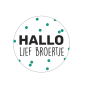 sticker hallo lief broertje