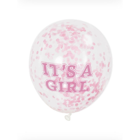 confetti ballonnen it's a girl