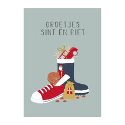 sint kaart schoen
