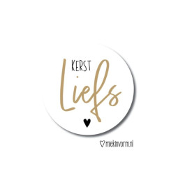 sticker kerstliefs