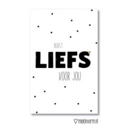 kerst kadokaartje kerstliefs voor jou