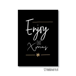 kerstkaart enjoy this Xmas