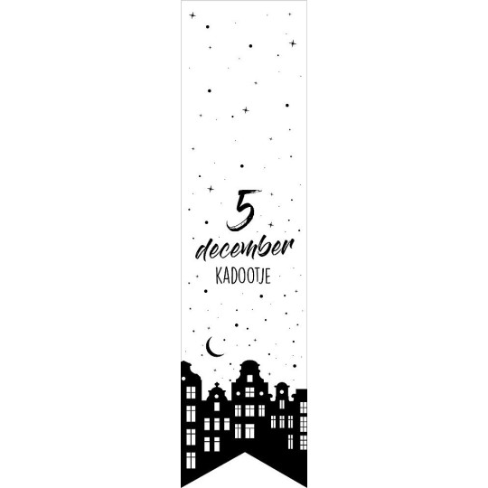 labelsticker 5 december kadootje