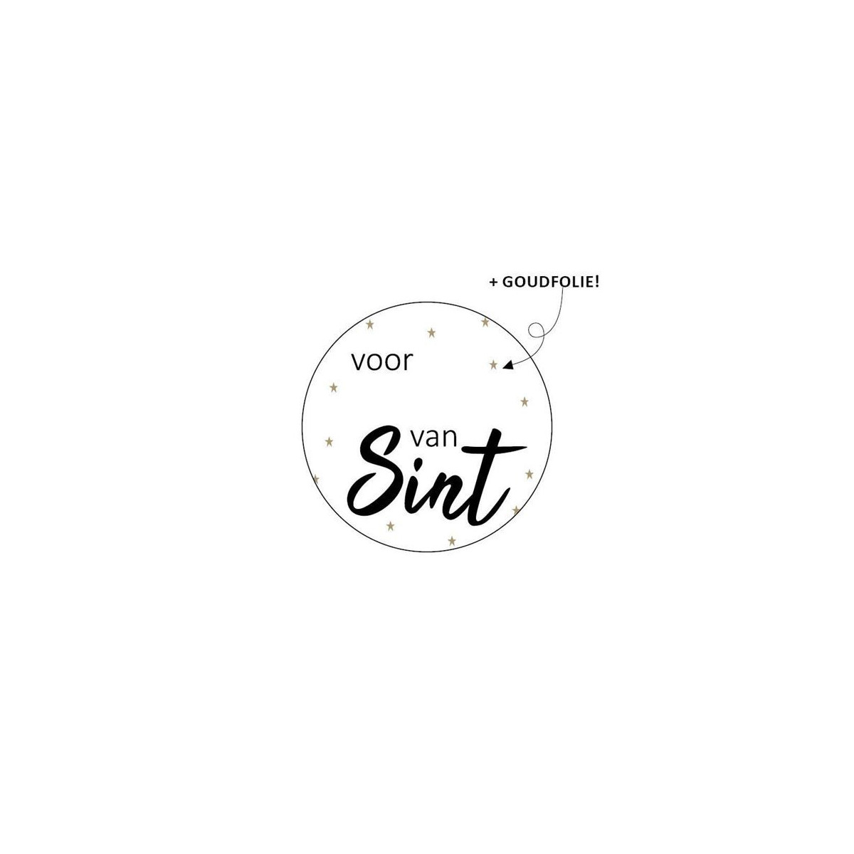 Sticker voor van Sint