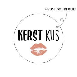 kerst sticker kerstkus