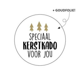 Kerst sticker speciaal kerstkado