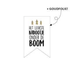 kerst sticker vaantje leukste kadootje
