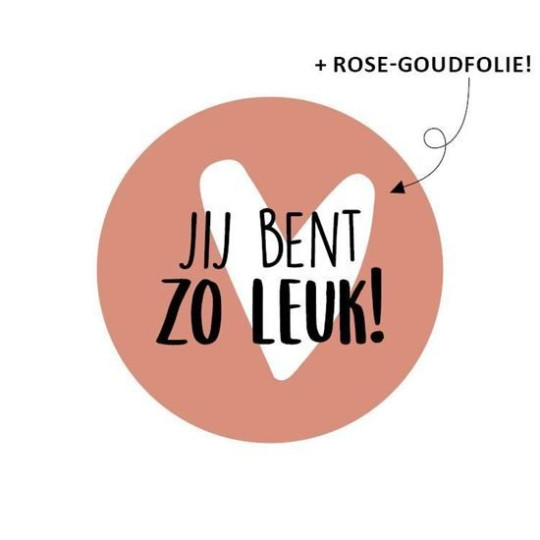 sticker jij bent zo leuk