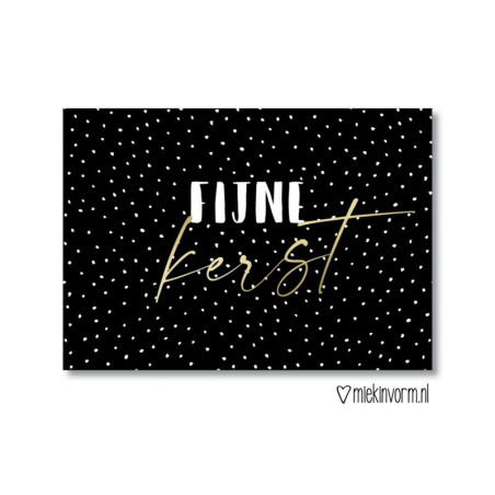 kerstkaart fijne kerst