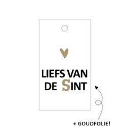 kadolabel liefs van de sint