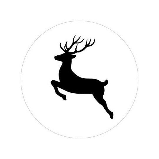 kerst sticker rendier