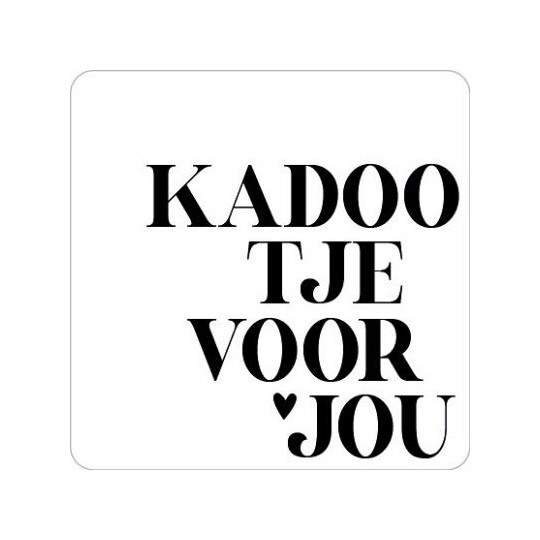 sticker kadootje voor jou