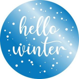 sticker hello winter
