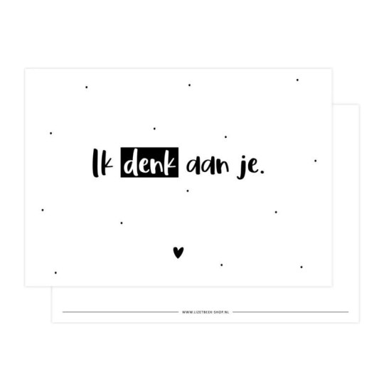 Kaart ik denk aan je (LB)