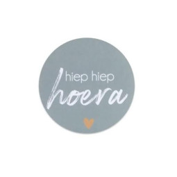 sticker hiep hiep hoera