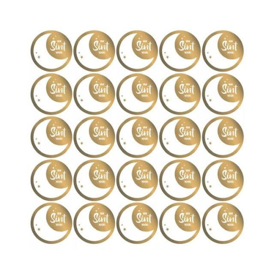 sticker sint goud