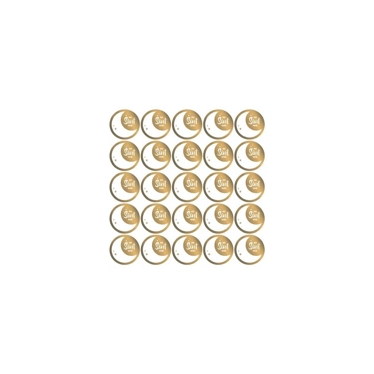 sticker sint goud