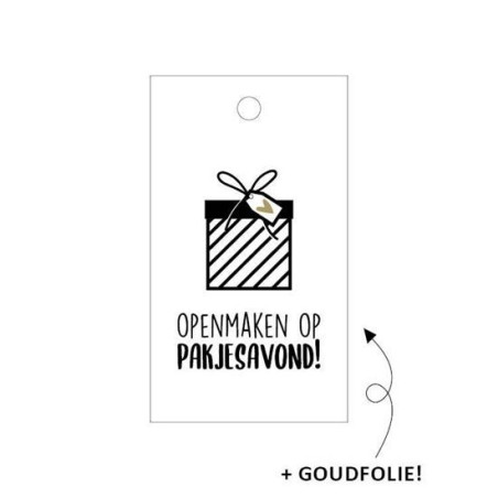 kadolabel openmaken op pakjesavond