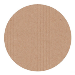 sticker rond kraft blanco