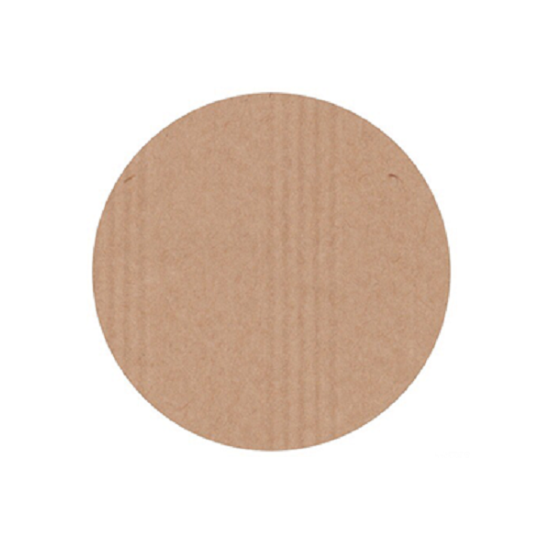 sticker rond kraft blanco