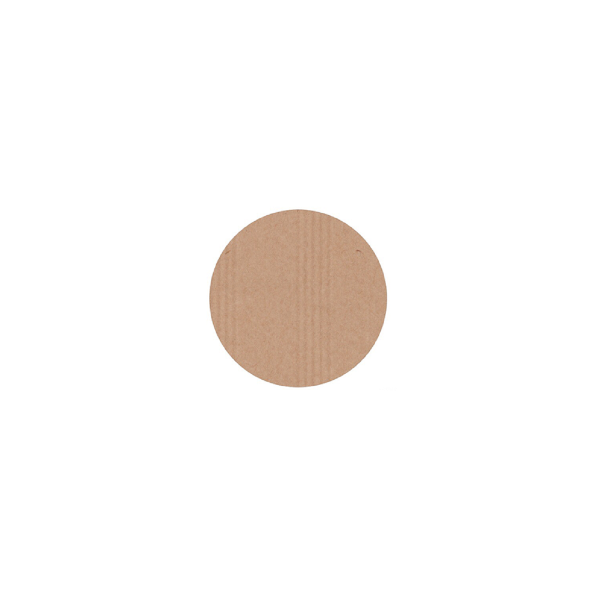 sticker rond kraft blanco