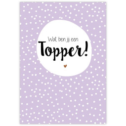 kaart topper lila