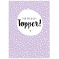 kaart topper lila
