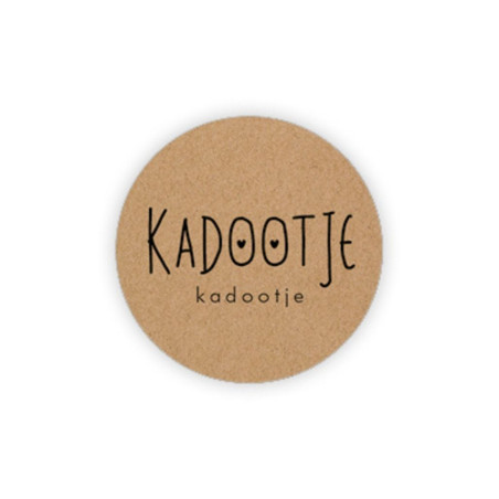 kraft sticker kadootje