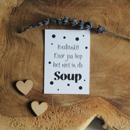mini kaartje soup