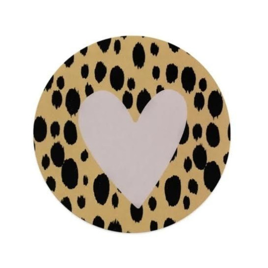 sticker okergeel hart